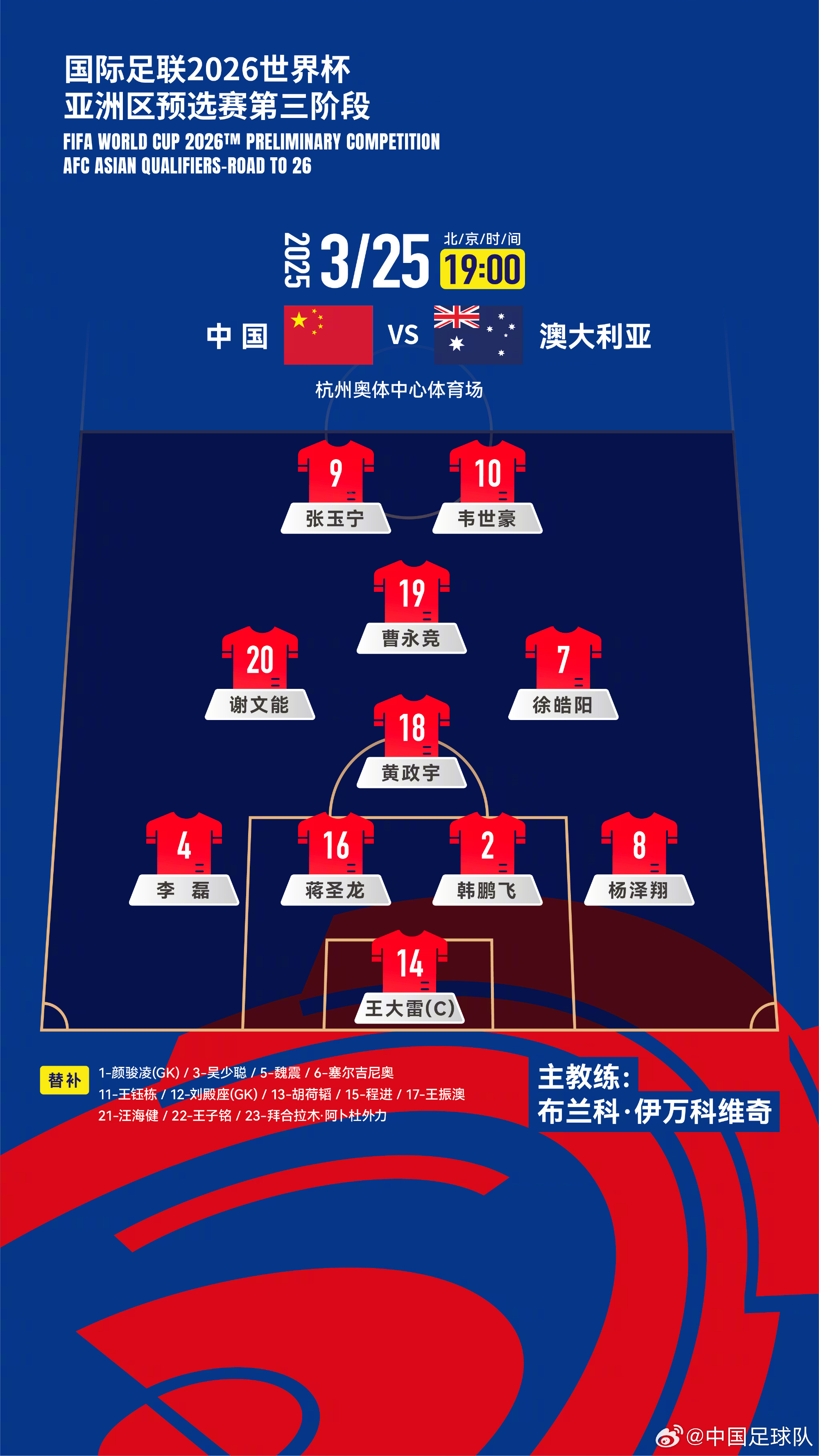  遭伊萬詬病！國足首發(fā)11人聯(lián)賽出場：僅4人鐵主力，楊澤翔0出場